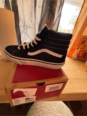 Vans Black & White Sk8-Hi High Top Sneaker
